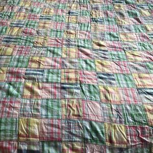 Ralph Lauren twin pastel madras quilt & sham